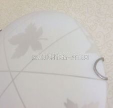 【凌志吸頂燈_臥室吸頂燈8045/2_圓形_φ300mm_東南亞風格_白底帶圖案玻璃】_價格報價_實拍圖片_參數-好住網