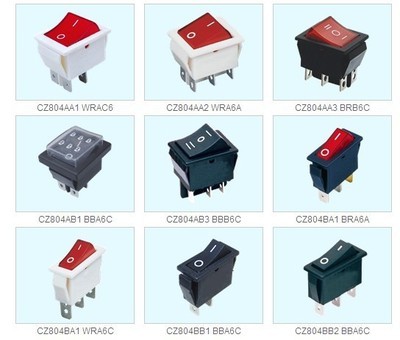 【生產各類船型開關翹板開關/按鈕開關 按鍵開關】價格,廠家,圖片,電工開關,樂清市創展電子-